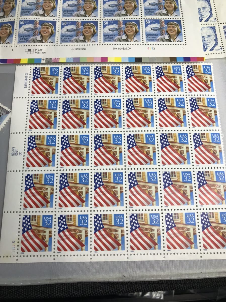 大量 USA アメリカ 未使用 切手 おまとめの画像2