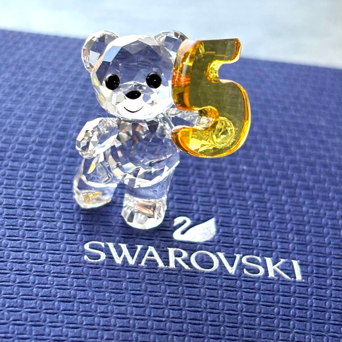 スワロフスキー クリスベア NO.5 数字 置物 クリスタル クマ 熊 ナンバー ファイブ クリスタル SWAROVSKI