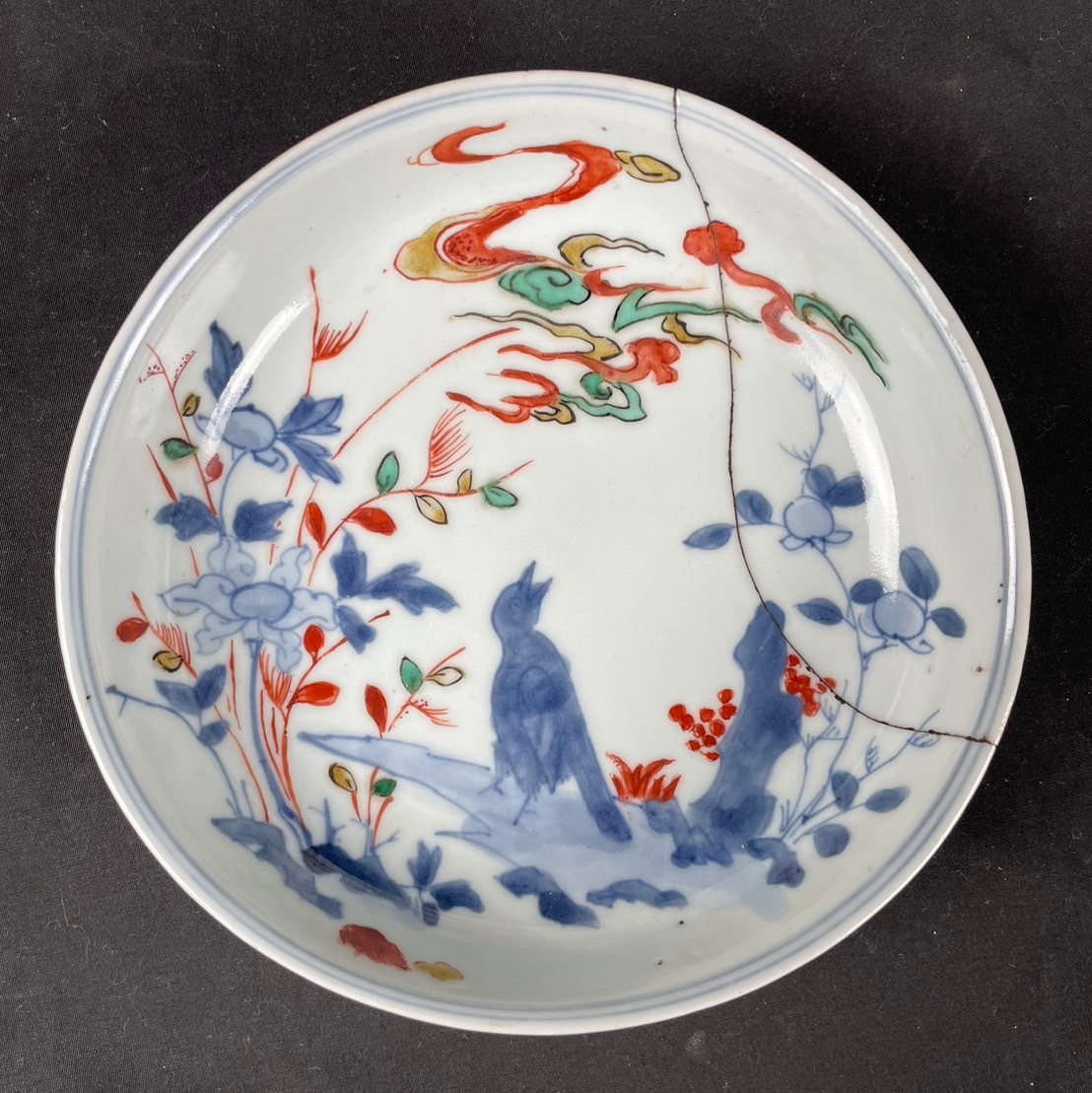 【和美】1650～1660年 古伊万里 柴田コレクション類似品 色絵小皿 _画像2