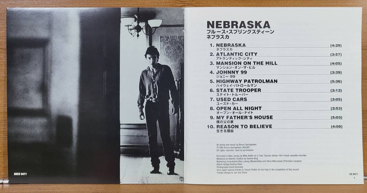 ●BRUCE SPURINGSTEEN ブルース・スプリングスティーン●NEBRASKA ネブラスカ●CD　_画像4