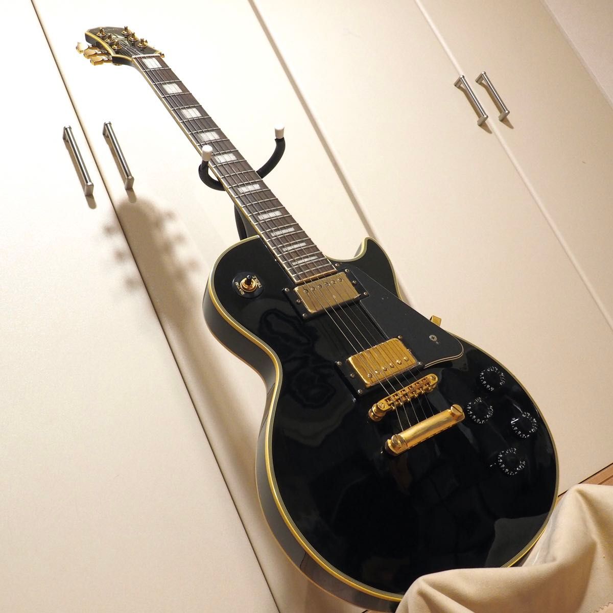 お手軽価格で贈りやすい ジャンク エピフォン ネックヒビ 使用感少 レスポール・カスタム ギター