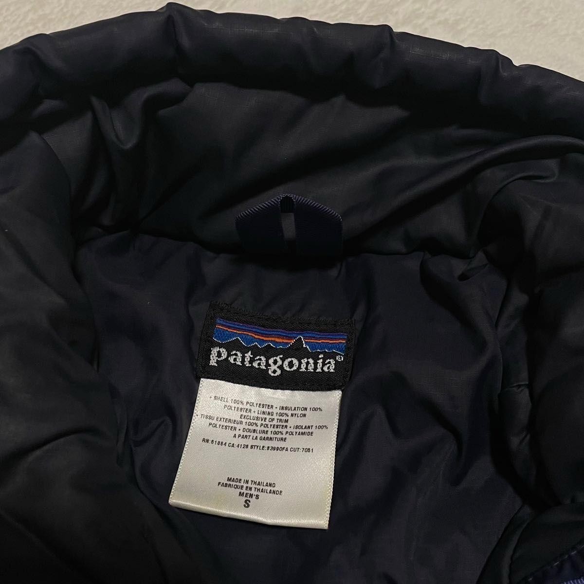 パタゴニア patagonia S パフジャケット　ネイビー/紺　S（大きめ）