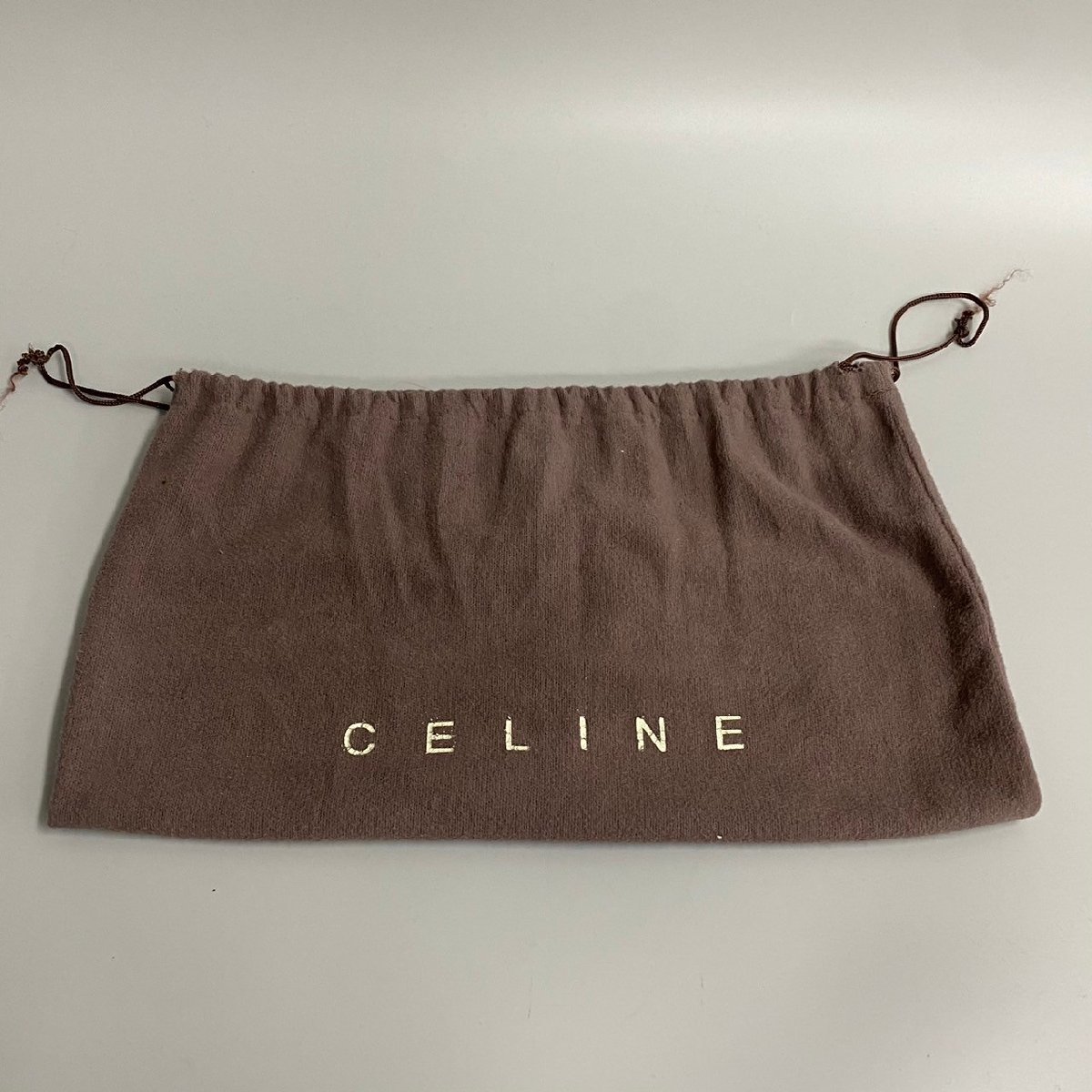 美品 袋付 CELINE セリーヌ ヴィンテージ マカダム ブラゾン レザー 本革 ハンドバッグ ミニ トートバッグ ブラック ブラウン 30854_画像9