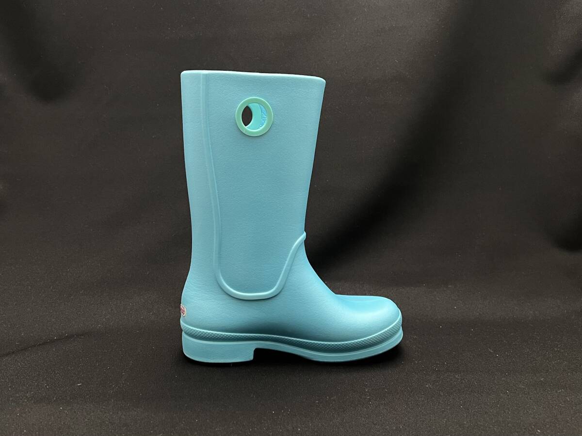 【美品】クロックス ウェリー レイン ブーツ ガールズ crocs Wellie Rain Boot Girls C11 18.0cm_画像2