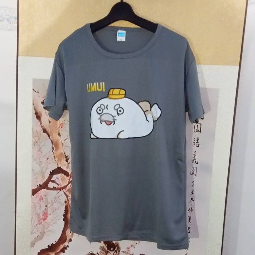 あざらし　Tシャツ　メッシュ　通気性　速乾　三国志　三国演義　かわいい 半袖Tシャツ Tシャツ プリントTシャツ