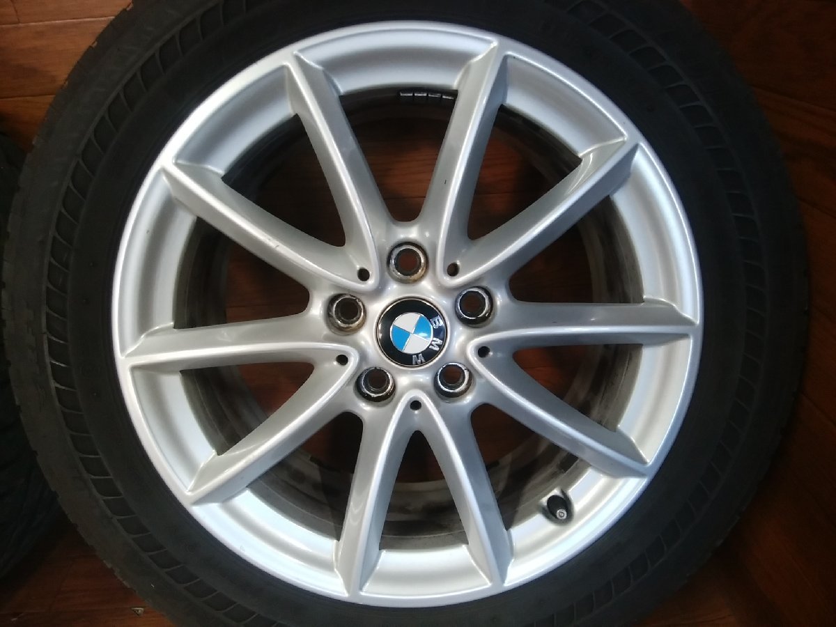 O#451 BMW X1 F48 DBA-HS20　純正?17インチアルミホイール4本セット 7.5J インセット52 タイヤ225/55RF17はオマケ ★個人宅配達不可★_画像5