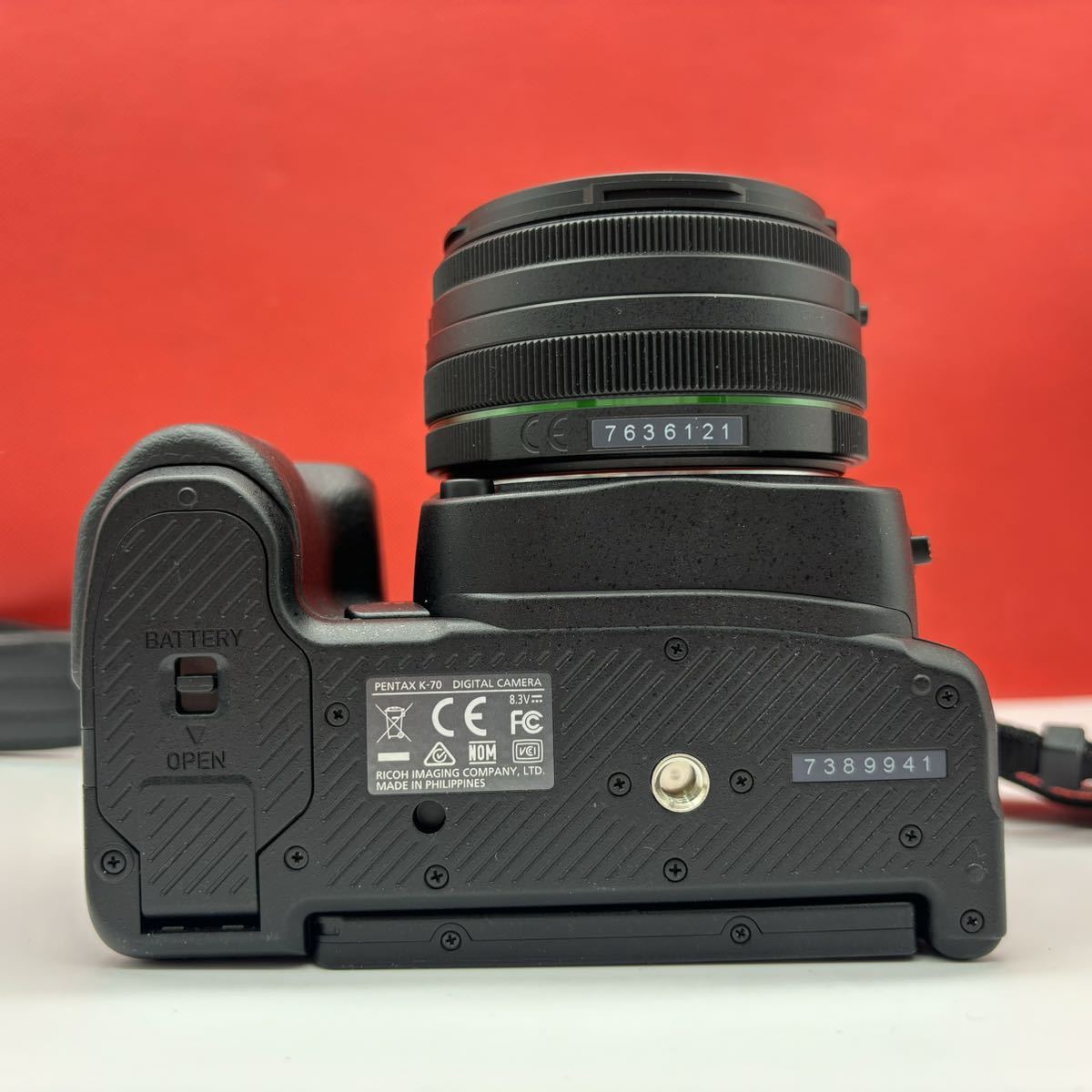 ◆ PENTAX K-70 デジタル一眼レフカメラ ボディ smc PENTAX-DAL F4-5.6 18-50mm DC WR RE レンズ 動作確認済 ペンタックス_画像6