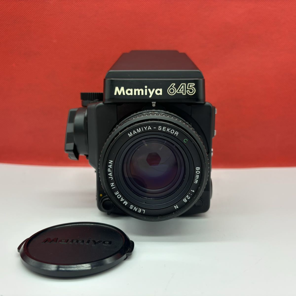 ◆ Mamiya M645 SUPER 中判フィルムカメラ ボディ MAMIYA-SEKOR C 80mm F2.8 N レンズ AEプリズムファインダー シャッター/露出計OK マミヤ_画像1