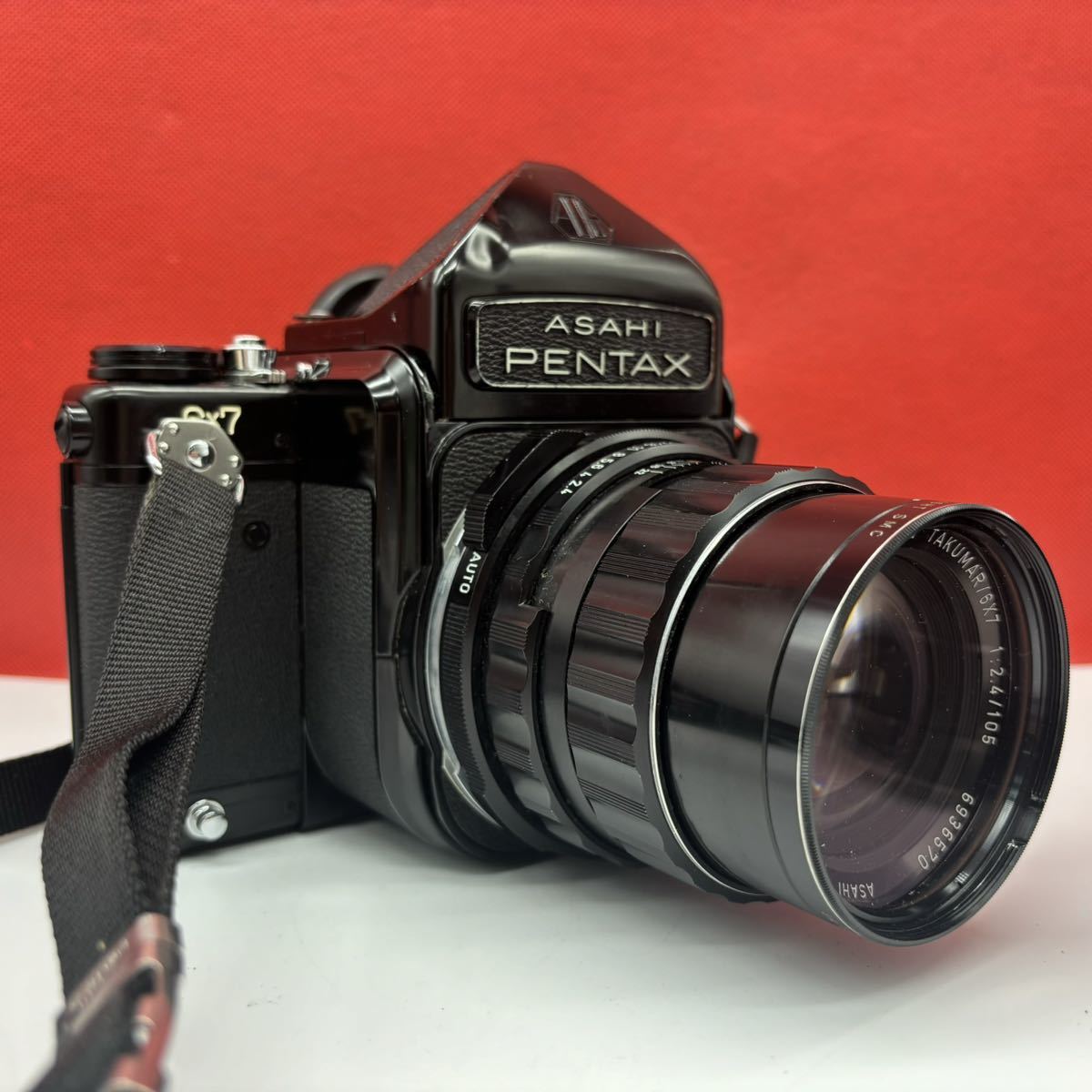 ◆ PENTAX 6×7 中判フィルムカメラ TTL ボディ Super-Multi-Coated TAKUMAR/6×7 F2.4/105 F4/200 レンズ シャッターOK ペンタックス_画像3