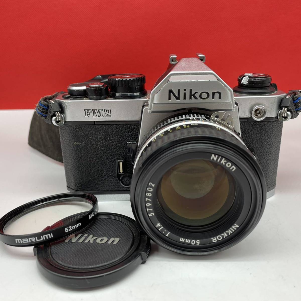 □ Nikon FM2N フィルムカメラ 一眼レフカメラ ボディ NIKKOR 50mm F1.4 Ai-s レンズ 動作確認済 シャッター、露出計OK ニコン_画像1