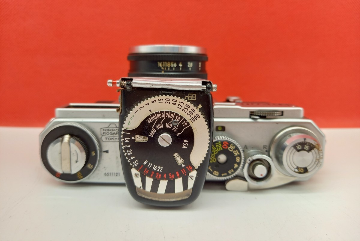 ■ Nikon S2 フィルムカメラ レンジファインダー ボディ NIKKOR-S F1.4 5cm レンズ 動作確認済 シャッターOK 付属品 ニコン_画像5