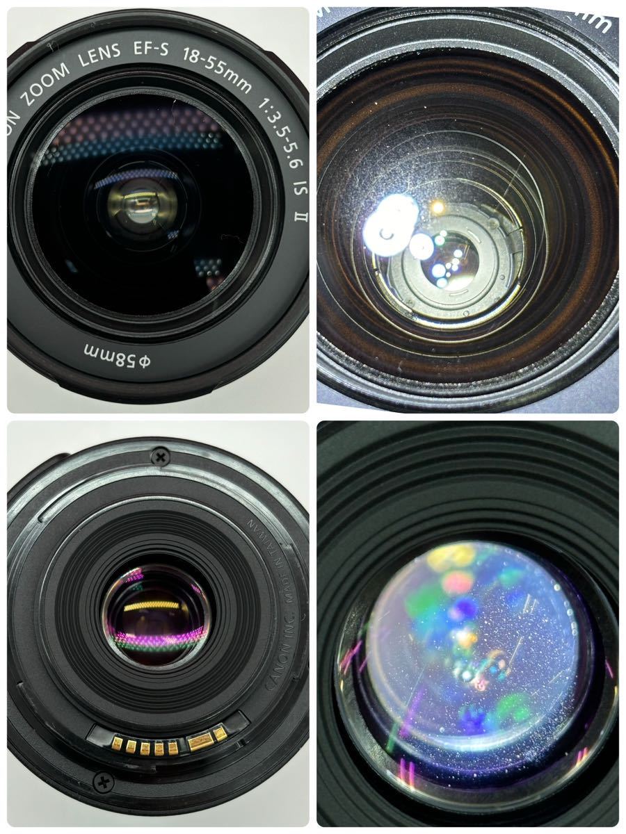 ◆ Canon EOS Kiss X5 デジタル一眼レフカメラ ボディ EF-S 18-55mm F3.5-5.6 IS Ⅱ / 55-250mm F4-5.6 IS Ⅱ レンズ 動作確認済 キャノン_画像8