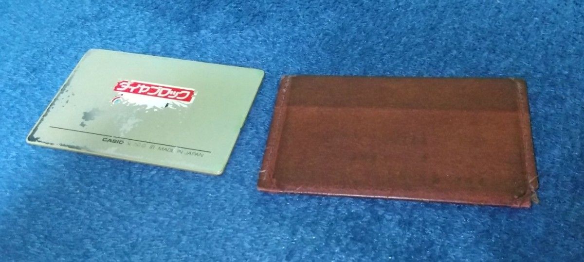 CASIO　SL-750　カシオ　 カード型計算機　ソーラー電卓　アンティーク　ケース有