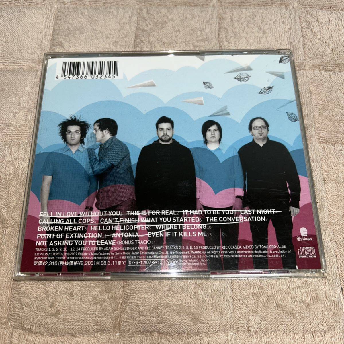 motion city soundtrack 日本盤CD even if it kills me エモ ポップパンク_画像5