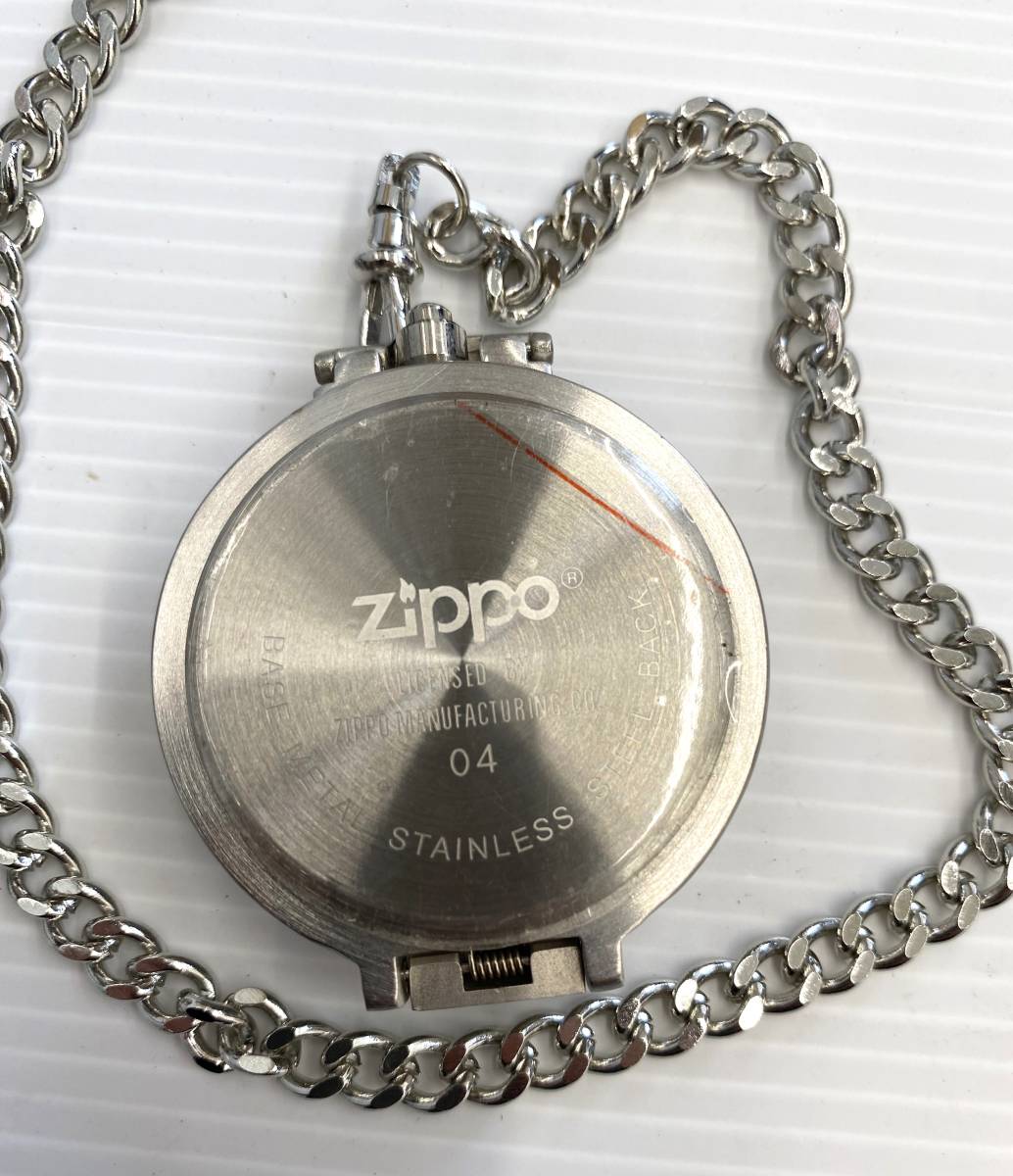 小#6751【1円スタート】Zippo　ジッポ　腕時計　懐中時計　3本セット　不動　現状品_画像5