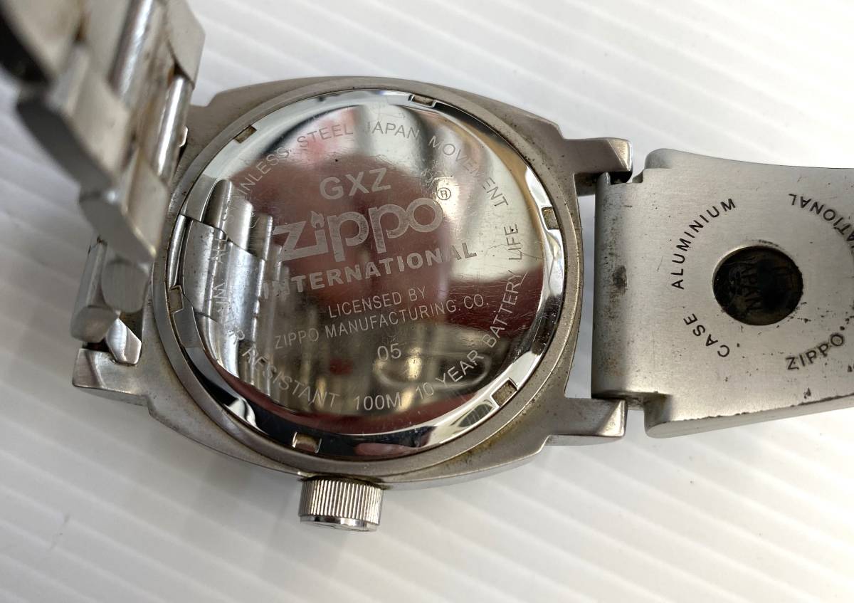 小#6751【1円スタート】Zippo　ジッポ　腕時計　懐中時計　3本セット　不動　現状品_画像7