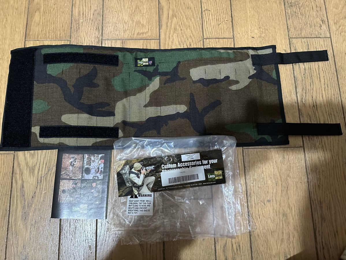 LensCoat thlfg TravelHood Large (Forest Green Camo) [並行輸入品]レンズコート、折りたたみ、レンズフード、望遠レンズ用_画像2