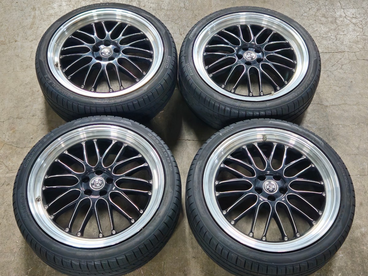 LHRMEISTER タイヤホイールセット ブルネッロ 225/40R19 7.5J 段リム 夏タイヤ 溝有 希少品 中古品 発送不可 直接渡し_225/40R19装着済みです