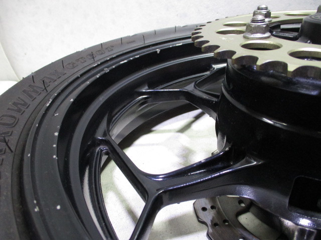 4★NINJA250SL用リアホイール219 純正.めくれ無.BX250A.17×3.50.タイヤ’20年製.GT601.ニンジャ.〔検索用〕Z250SL.BR250E.NINJA250Rの画像4