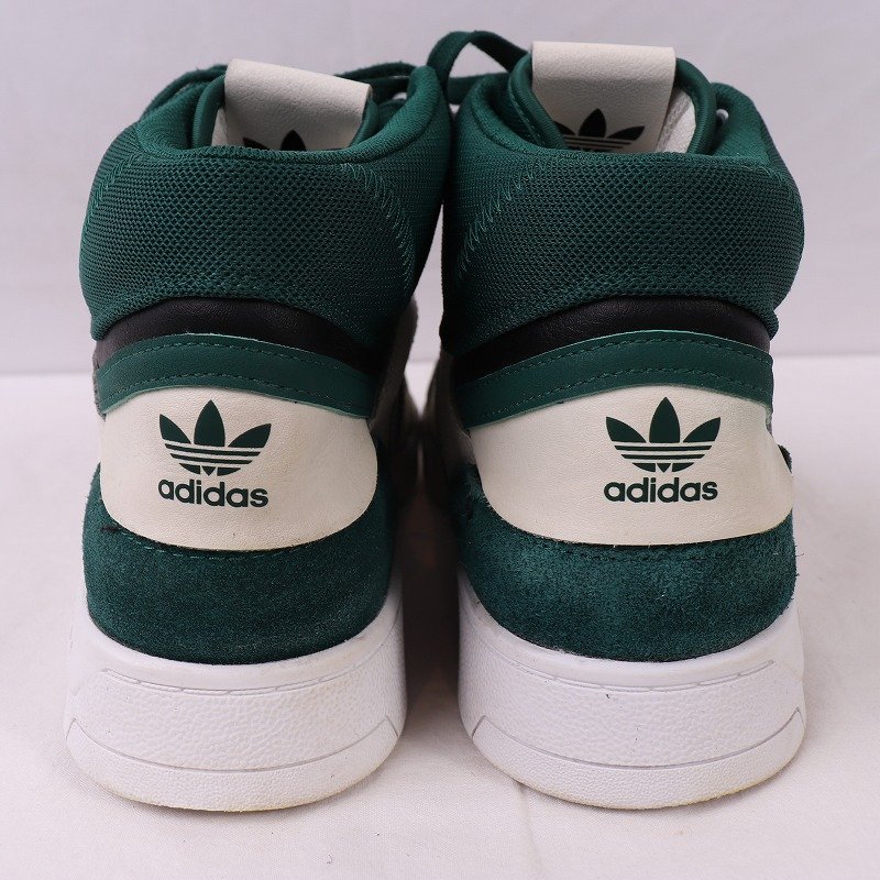 DROP STEP XL 27.0cm/adidas ドロップステップ XL アディダス スニーカー 白 ホワイト 緑 グリーン 中古 古着 メンズ ad4774_画像2