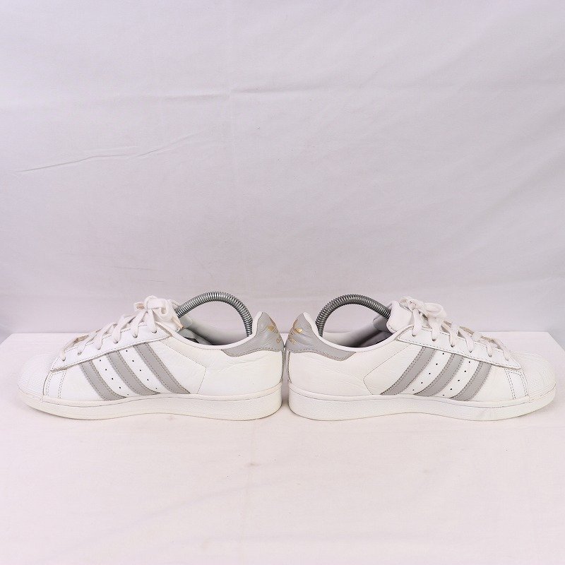 SUPERSTAR 24.5cm/adidas super Star Adidas sneakers white white gray used old clothes lady's ad4803
