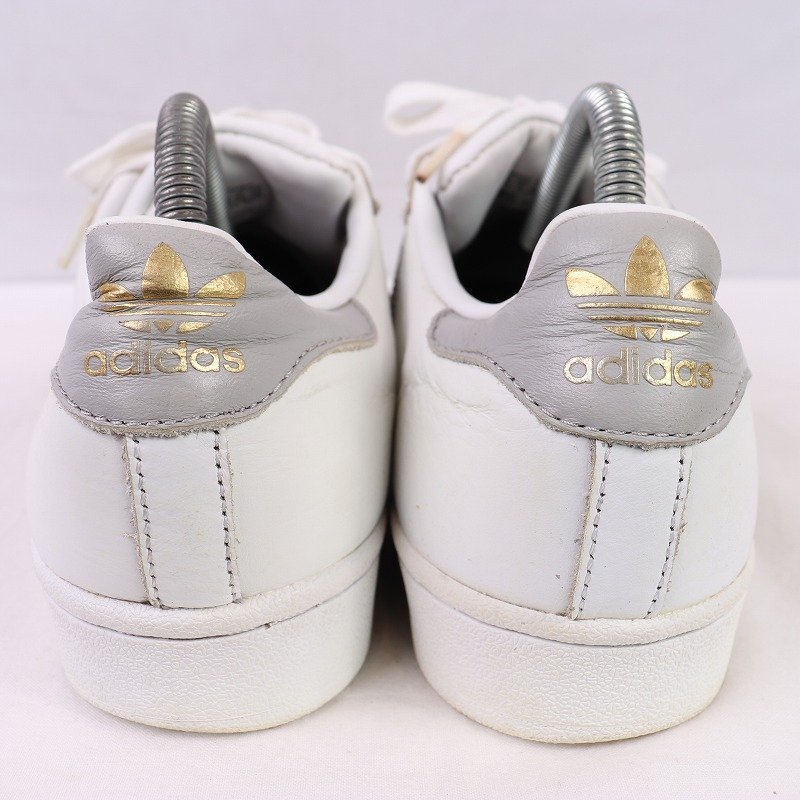 SUPERSTAR 24.5cm/adidas super Star Adidas sneakers white white gray used old clothes lady's ad4803
