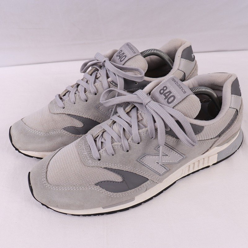 840 ニューバランス 28.0cm/new balance グレー 灰色 白 中古 古着 スニーカー メンズ yy8842_画像1