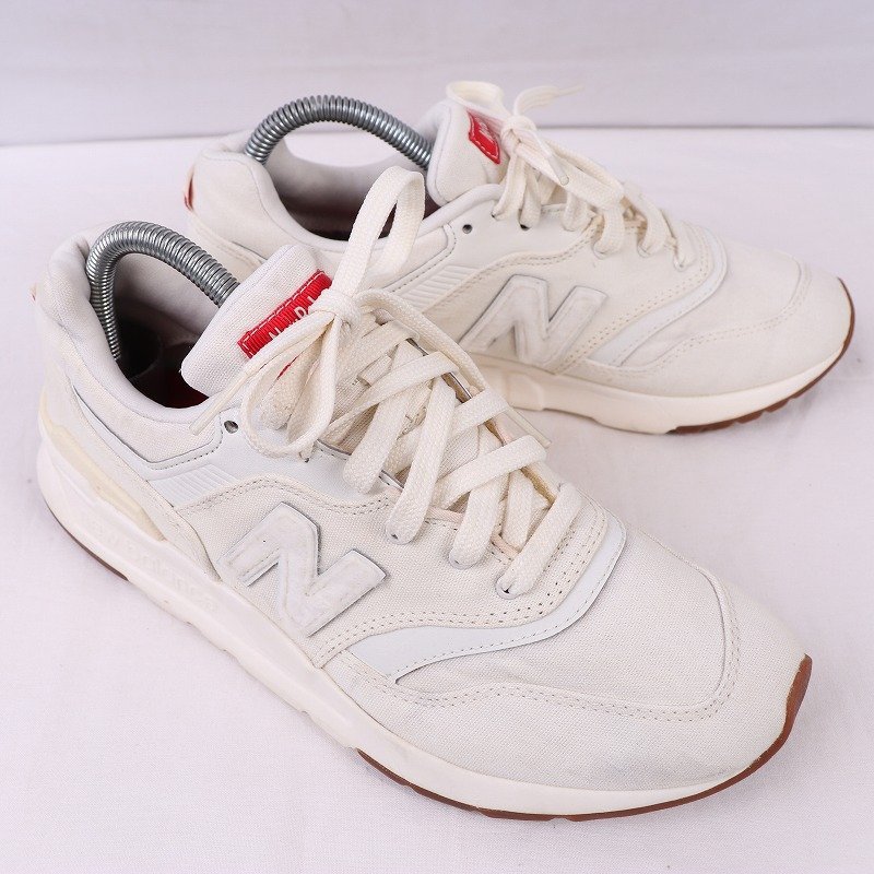 997H ニューバランス 25.0cm/new balance 白 ホワイト キャンパス 中古 古着 スニーカー メンズ レディース yy8844_画像6