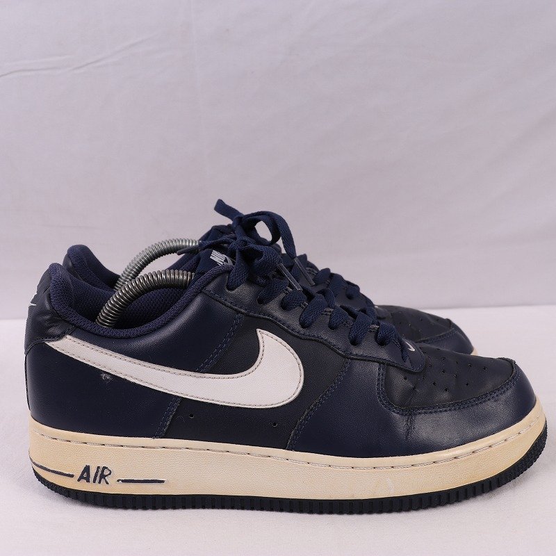 AIR FORCE 1 LOW 26.5cm/NIKE エアフォース 1 ロウ ナイキ 古着 中古 海外展開 ミッドナイトネイビー 白 メンズ スニーカーxx8034の画像4