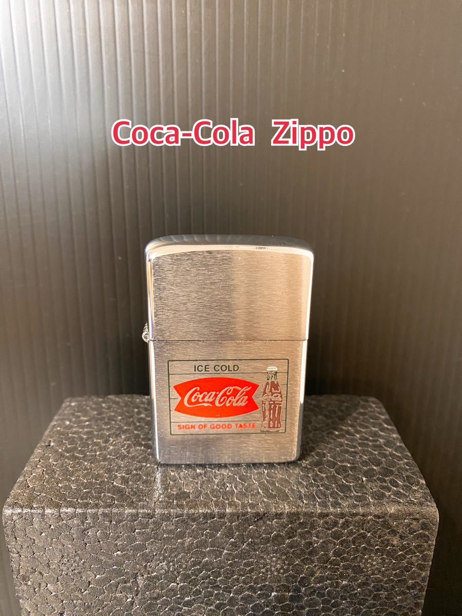 A420【希少】Coca-Cola Zippo 中古品 喫煙グッズ コカコーラ ジッポ 動作未確認 昭和 レトロ 当時物_画像1