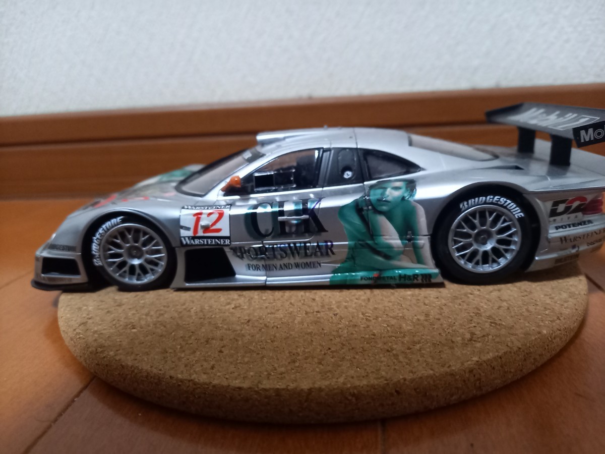 ジャンク　1／24　タミヤ　スポーツカーシリーズNo.201　メルセデスCLK-GTR　チームCLKスポーツウェア　完成品_画像3