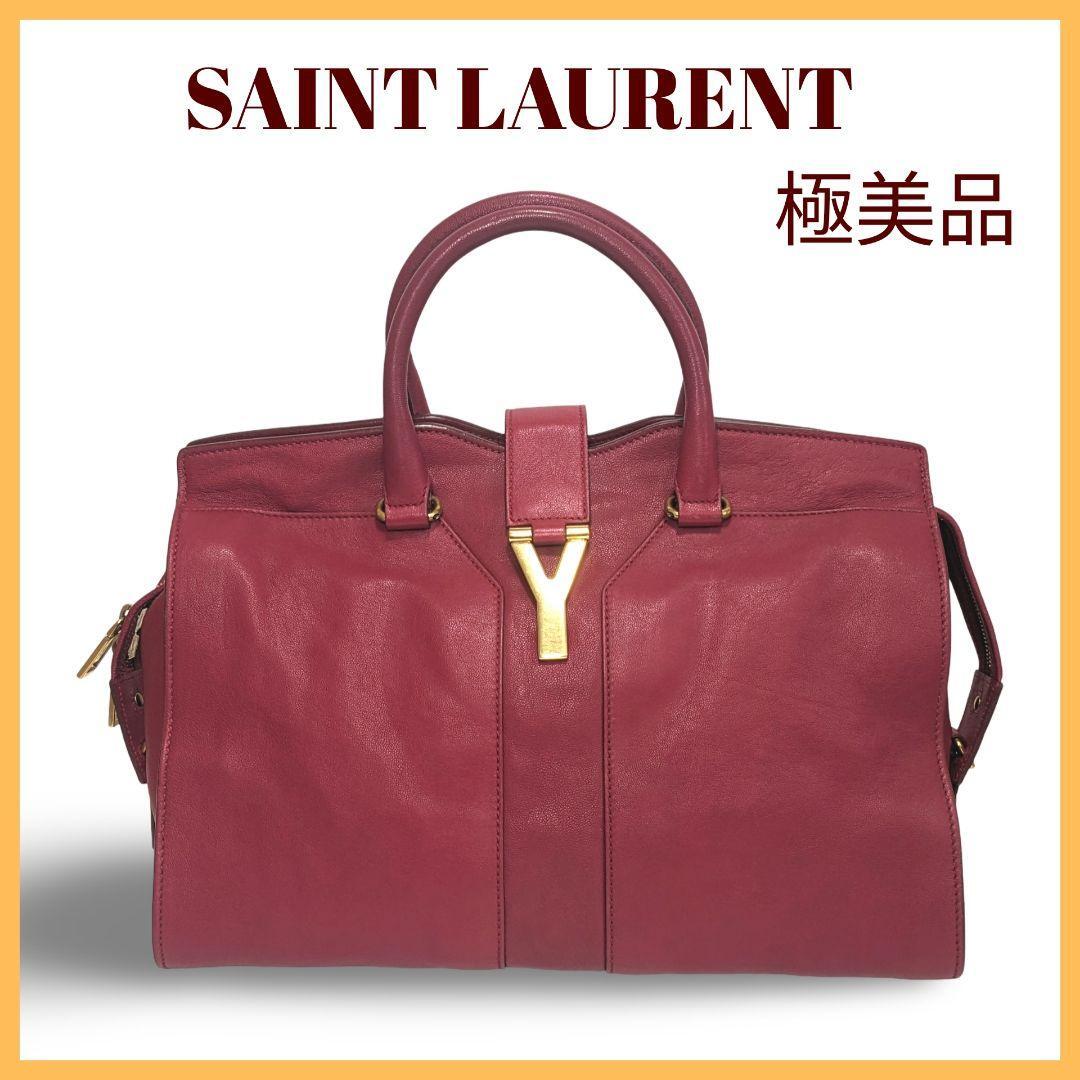【極美品】イブサンローラン　カバスシック　ハンドバッグ　レッド