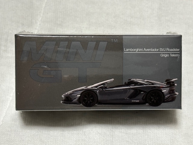 1/64 MINI-GT MGT00425-L ランボルギーニ アヴェンタドール SVJ ロードスター Grigio Telesto グレー 左ハンドル Lamborghini Aventador _画像3