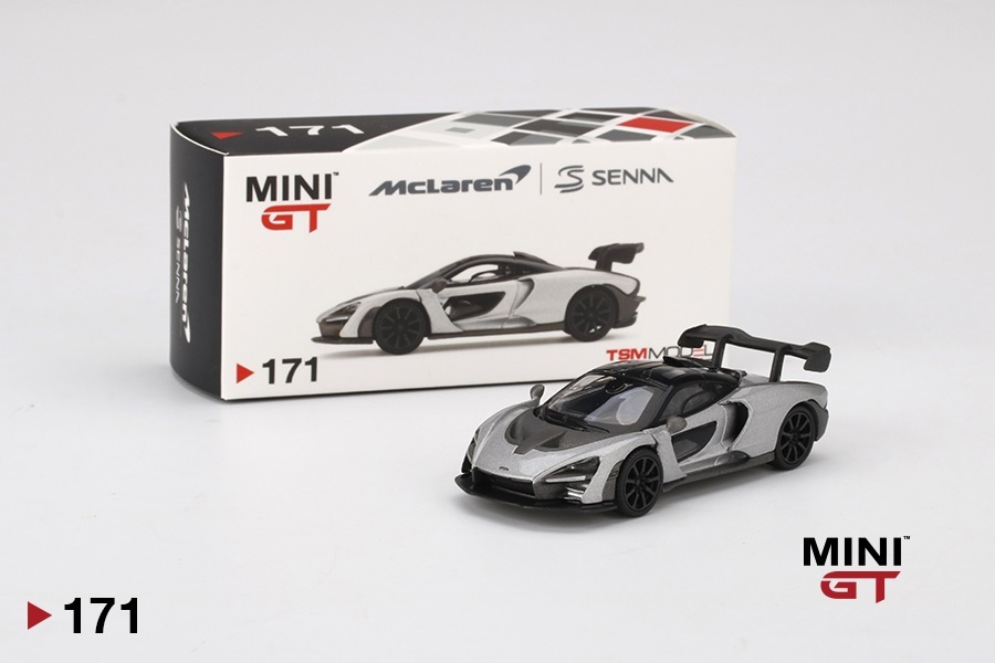 1/64 MINI-GT MGT00171-L マクラーレン セナ シルバー 左ハンドル McLaren Senna Silver ミニGT トゥルースケール TSM トゥルースケール_画像2