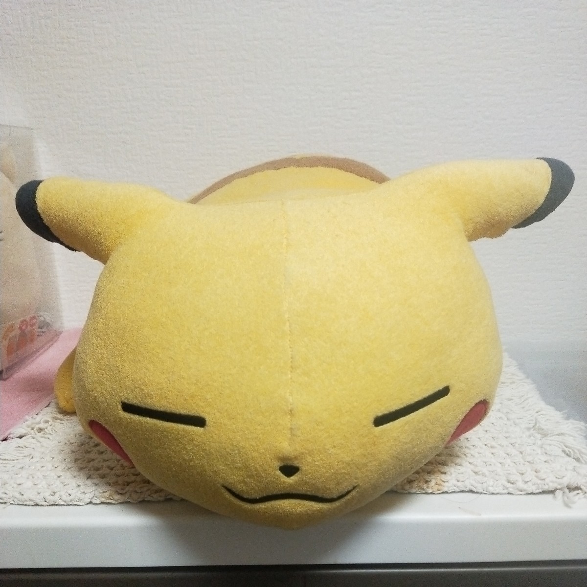 ポケモン　ピカチュウ　くたくたピカチュウ　クッション　等身大　おっきくなったくたくたピカチュウ　抱き枕　タオル地ぬいぐるみ