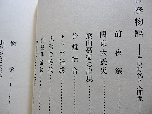 青春物語〜その時代と人間像★立野信之★昭和37年 初版 帯、函入り★ナップ結成、小林多喜二の死、自伝的昭和文学史_画像4