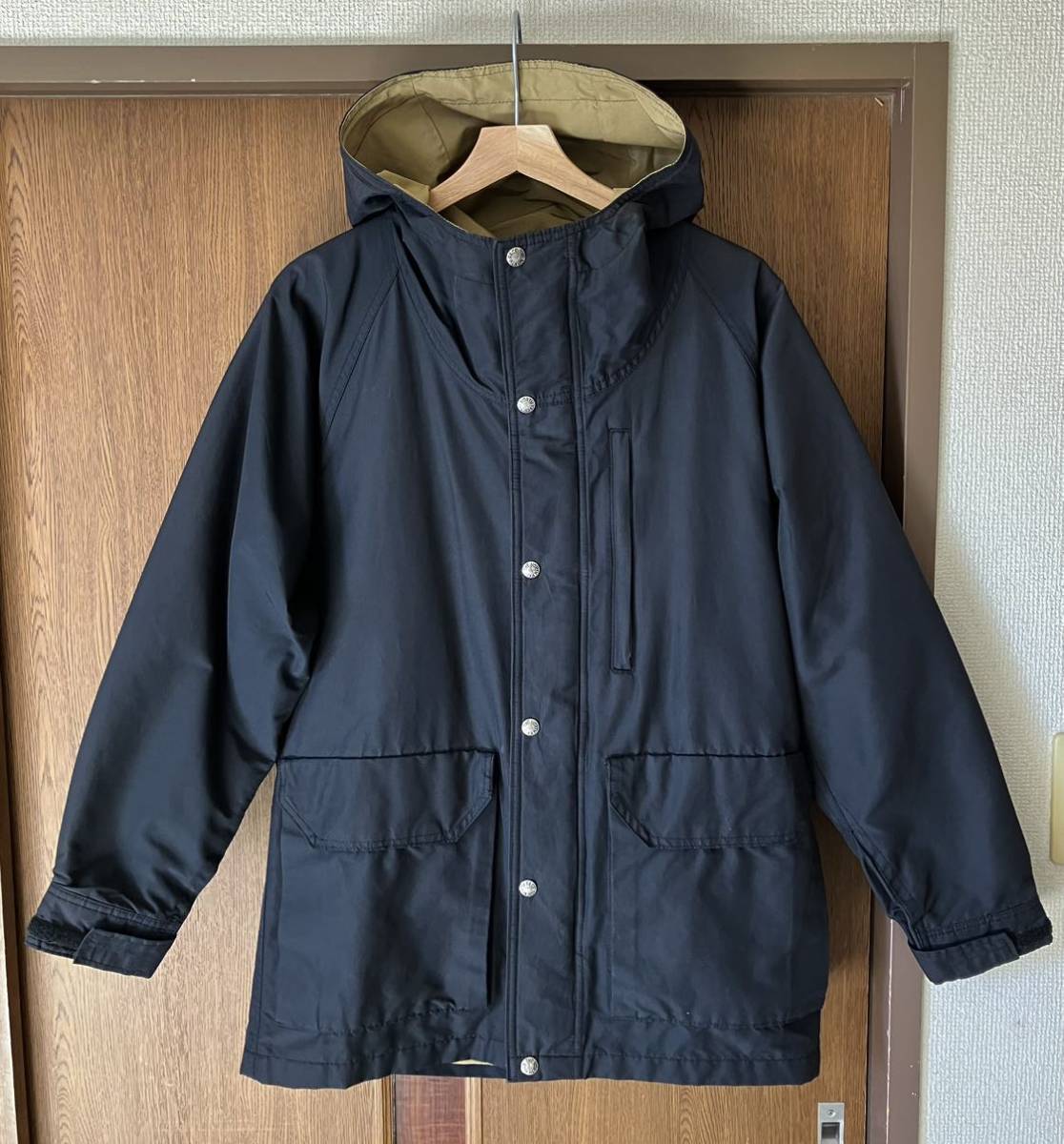 美品 80s 初期 茶タグ ノースフェイス マウンテンパーカー size S ブラック 黒 USA製 ビンテージ デッドストック