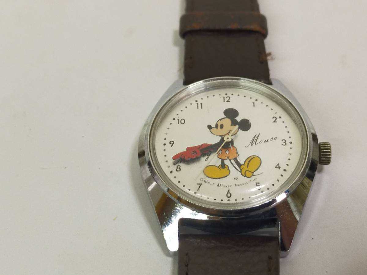 中古　動作品　Disney Time ディズニータイム　5000-7000　ミッキーマウス　SEIKO　手巻き　A10　_画像4