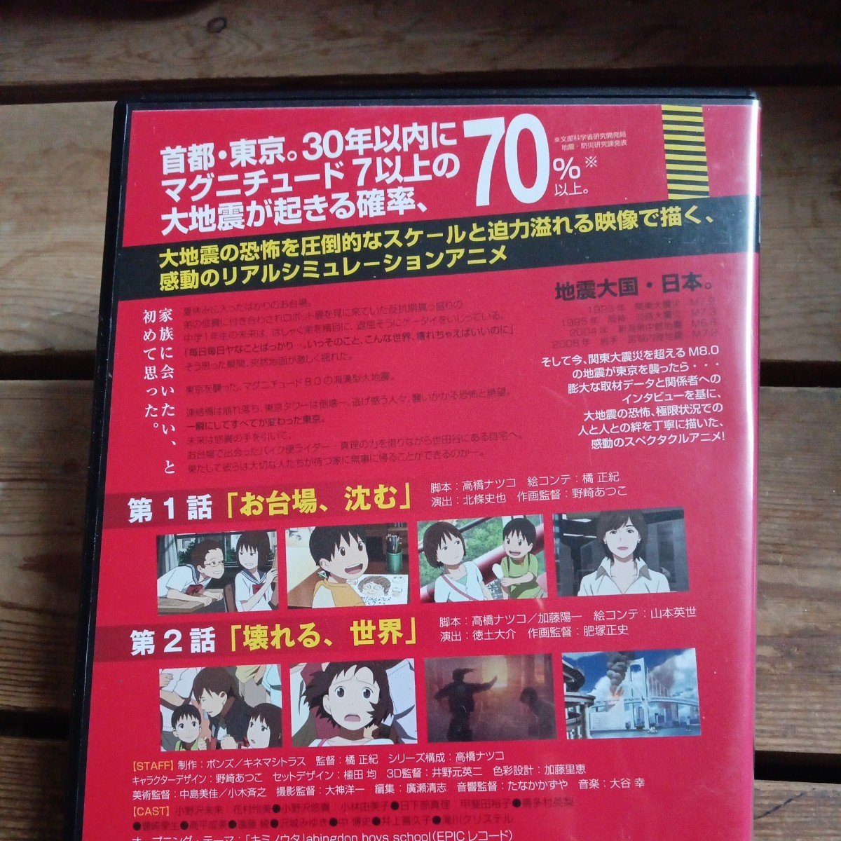 東京マグニチュード8.0　① DVD レンタル盤　地震　_画像3