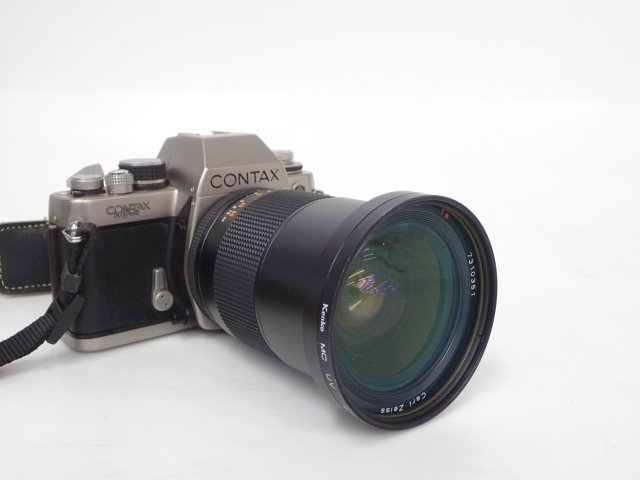 CONTAX 一眼レフフィルムカメラ S2 60周年コンタックス Carl Zeiss Vario-Sonnar F3.3-4.0 28-85mm MMJ ズームレンズ付 △ 6D00D-8_画像3