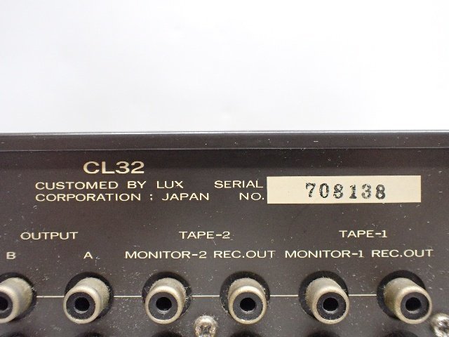 LUXMAN CL-32 CL32 ラックスマン 管球式プリアンプ コントロールアンプ ∩ 6D50B-5_画像5