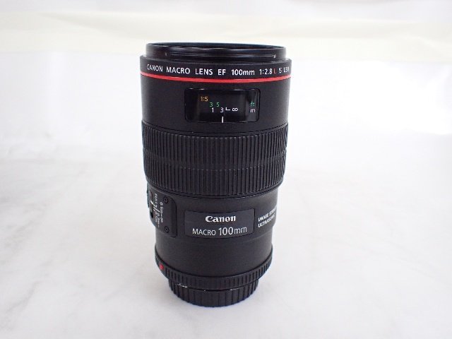 【良品】 Canon キャノン MACRO EF 100mm F2.8L IS USM レンズ 元箱付 ∴ 6D55E-5_画像5