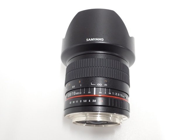 良品 SAMYANG 10mm F2.8 ED AS NCS CS サムヤン (CANON キヤノン EFマウント) 超広角レンズ (1) ∬ 6D65F-3_画像5