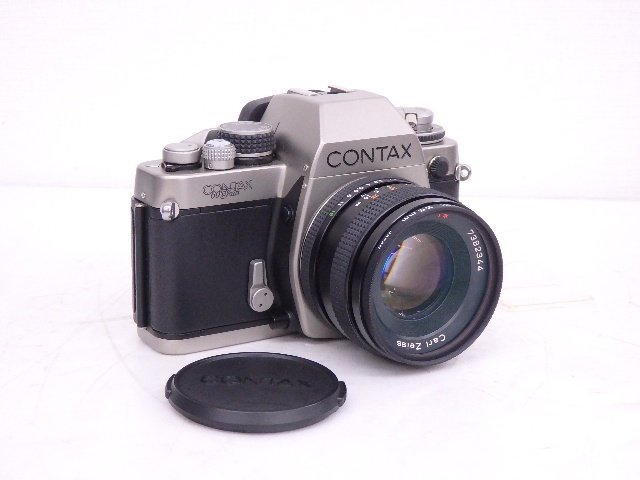 CONTAX/コンタックス フィルム一眼レフカメラ S2 60周年記念モデル/標準レンズ Carl Zeiss Planar 50mm F1.7 T* MMJ付 ◆ 6D751-4_画像1