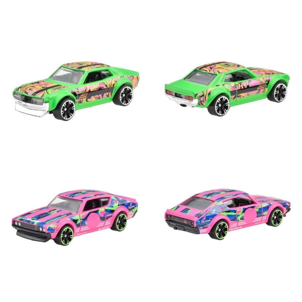 Hotwheels ホットウィール NEON SPEEDERS B ネオンスピーダーズ セリカ ダットサン510ワゴン RX-7 エクリプス インテテグラ S2000 ケンメリ_画像2