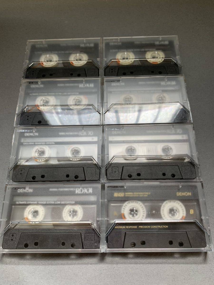 中古 カセットテープ DENON デノン RD-X 8本セット_画像2