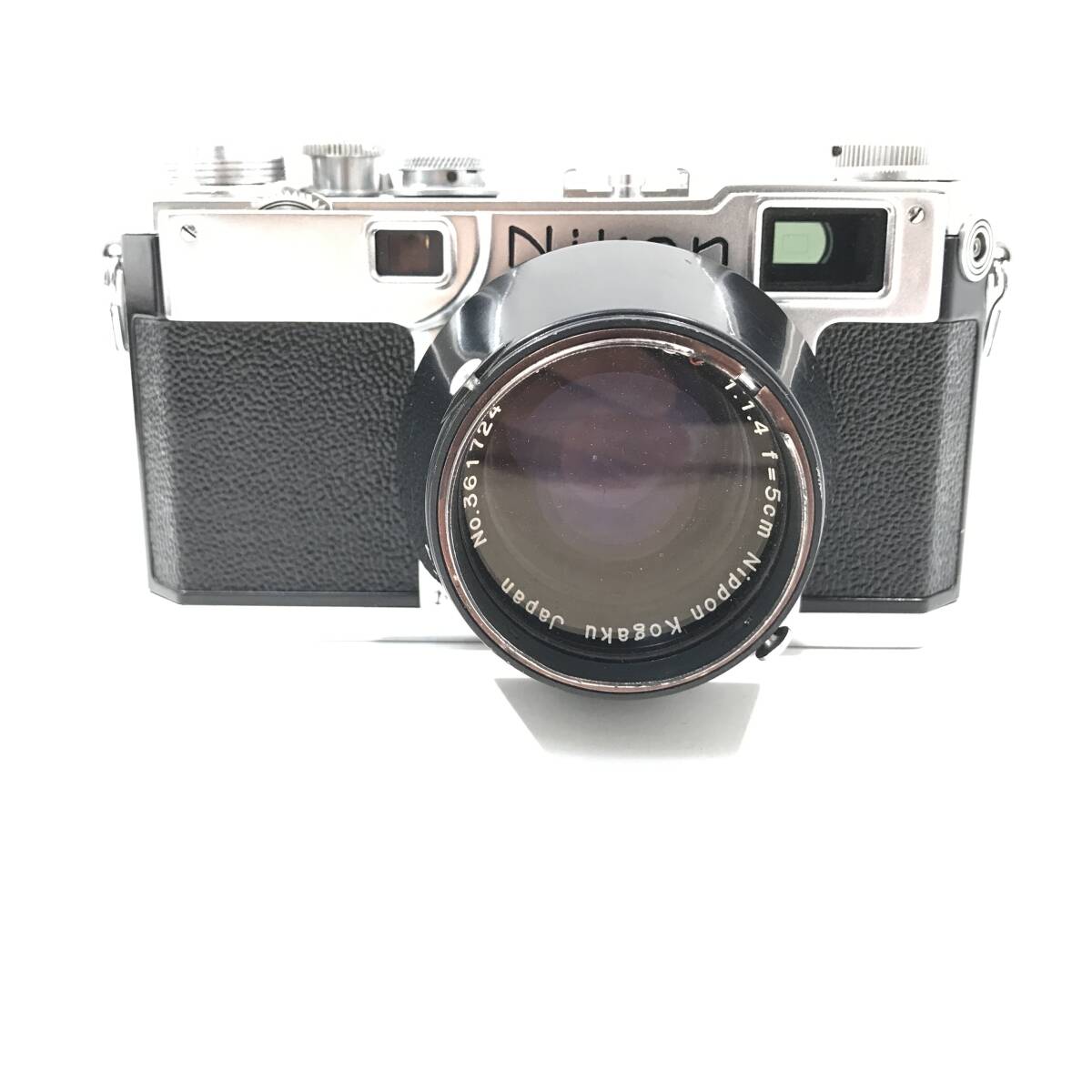 1円スタート ジャンク NIKON フィルムカメラ S2 シャッター確認済み 1954年発売 皮ケース付きの画像2