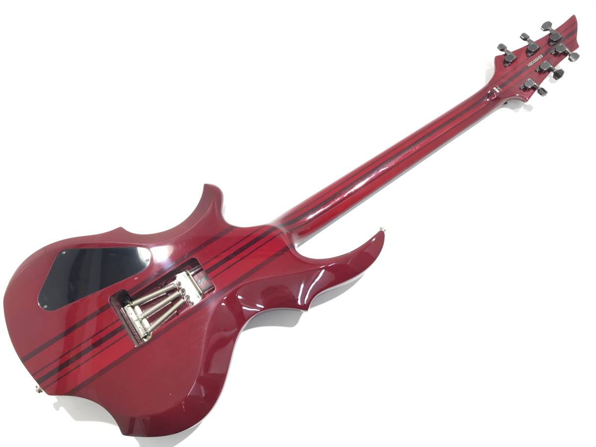 中古品 EDWARDS E-AN-137FR FOREST ANTELOPE See Thru Red ESP エドワーズ フォレスト アンテロープ シースルーレッド ESPギグバッグ付_画像6