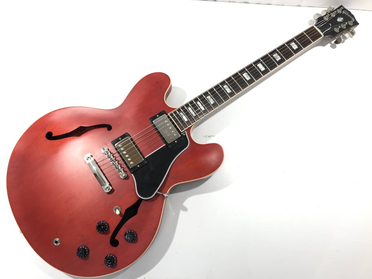 中古品 Gibson Memphis ES-335 Satin Faded Cherry ギブソン メンフィス サテン フェイデッドチェリー 2016年製 ハードケース付_画像1