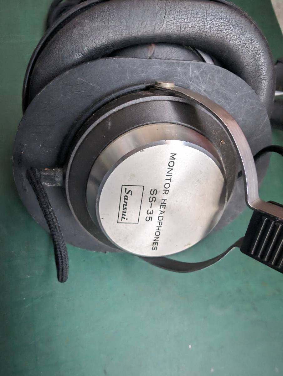 SANSUI STEREO HEADPHONE SS-35 サンスイ ステレオ ヘッドホン　現状品_画像2